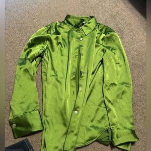 Silk button up shirt